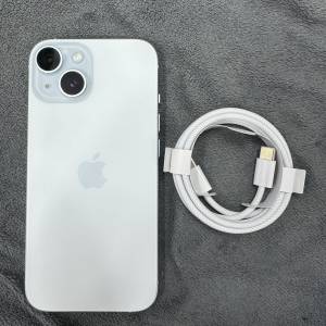 99%New iPhone 15 128GB 藍色 香港行貨 蘋果保養到2025年8月17日 電池效能100% 有...