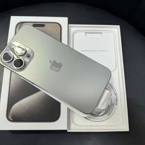 99%New iPhone 15 Pro Max 256GB 原色 香港行貨 蘋果保養到2025年6月22日 電池效能...
