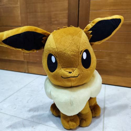 正版 高質 寵物小精靈 Pokémon 伊貝 Eevee 連耳 40cm高