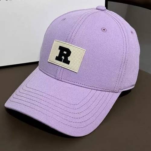 紫色R字母棒球帽cap帽
