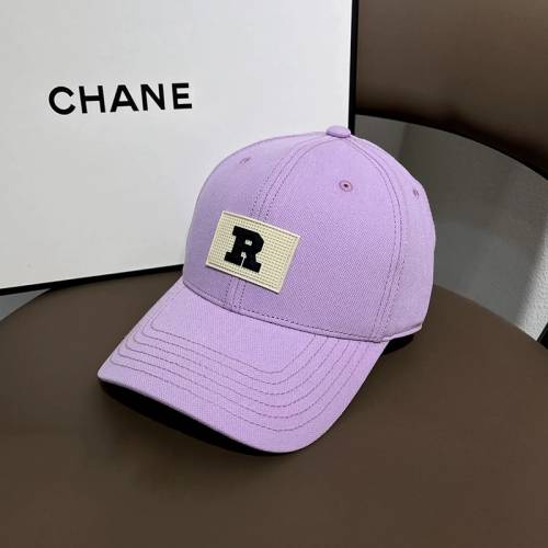 紫色R字母棒球帽cap帽