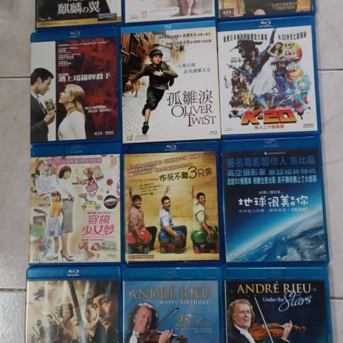 正版藍光碟，少睇吾殘，每張$35、全要可每張$25