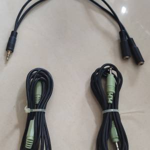 音頻綫一分二情侣雙人耳機/電腦音箱 分綫器