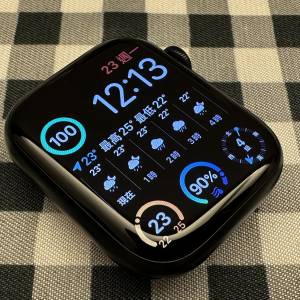 Apple Watch Series 9 45mm 碳黑色 行貨 99%新 只試帶過幾次 電池健康度100% 有電子...