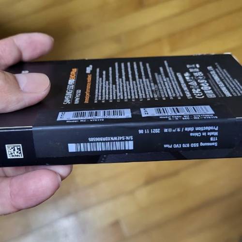 全新970 evo plus 1TB