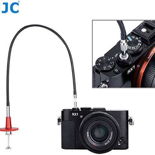 JJC 40CM Red Mechanical Locking Camera Shutter Release Cable 機械快門線