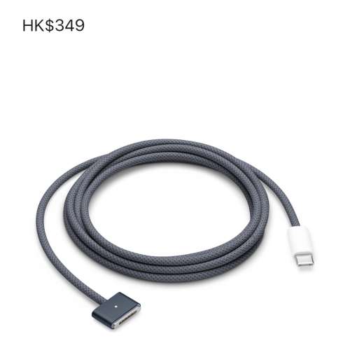Apple 原裝 USB-C to MagSafe 3 Cable (2 m) - Midnight MacBook air m2