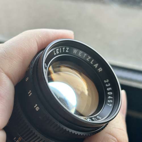 Leitz Leica Summicron M 50mm F2 V3 with Hood Mint Condition