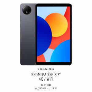 全新(New) • Redmi Pad SE 8.7” Wifi 平板電腦《8.7" HD, 4+64Gb, 6650mAh》