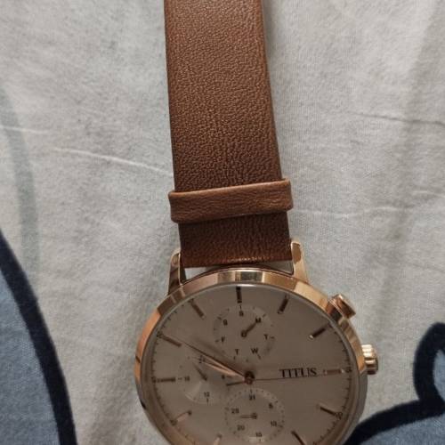 titus男裝手錶 有盒有單有保養卡