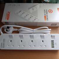 LDNIO 香港用 英規拖板 USB 手機 充電 獨立開關 UK Power Strip Power Socket