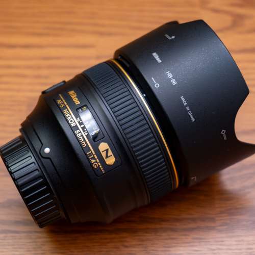 95%New Nikon AF-S 58mm f1.4G