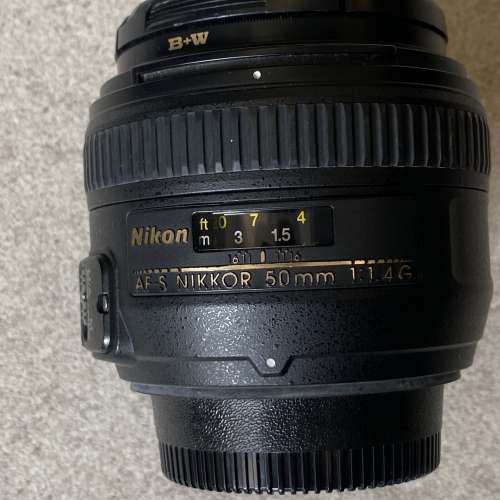 Nikon AFS 50mm 1.4G 連保護鏡