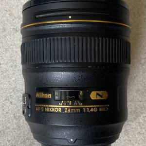 Nikon AFS 24mm 1.4G 連保護鏡