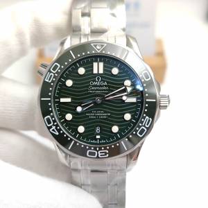 Seamaster Diver 300M SS Green Ceramic Green Dial watch