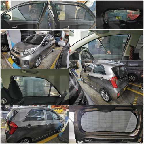 Kia Morning 全車磁石濾光窗網太陽擋