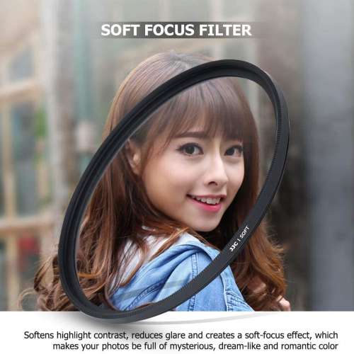 JJC Soft Focus Diffuser Filter - Pentax HD PENTAX-D FA★ 85mm F1.4 SD (82mm，...