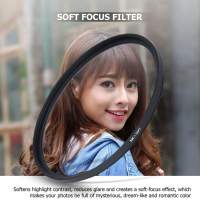 JJC Soft Focus Diffuser Filter - Pentax HD PENTAX-D FA★ 85mm F1.4 SD (82mm，...