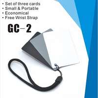 JJC 3-in-1 Digital Grey Card/White Balance Card Set 黑白灰卡