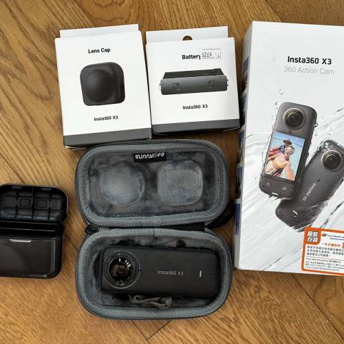 [觀塘實體店] 二手 Insta360 X3 (共2電+快充盒) 行貨保養期到2025年2月 *S98265* |...