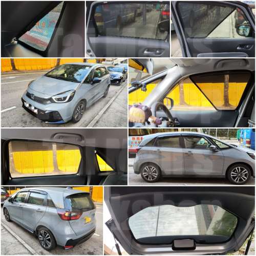 最新 JAZZ FIT全車磁石濾光窗網太陽擋