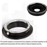 Lens Mount Double Adapter For Contax 645 (C645) Mount Lens To Fujifilm G-Mount