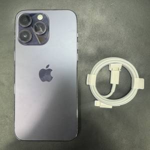 99%New iPhone 14 Pro Max 256GB 紫色 香港行貨 電池效能100% 有配件 自用首選超值