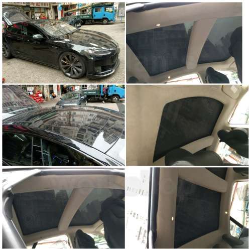 Tesla ModelS 濾光窗網太陽擋