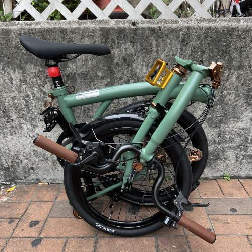 湖水綠色 2023 Ruhm rc 7speed C剎 M把 鉻鉬鋼 折叠車