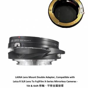 LAINA Leica R SLR Lens To FujiFilm X-Series Mirrorless Cameras Tilt & Shift