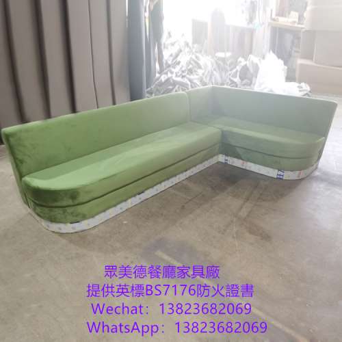 坐墊掀開儲物沙發梳化訂製,茶餐西餐廳沙發座椅訂造,防火皮革沙發咕臣訂做廠家,英標...