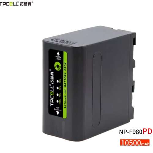 TPCELL NP-F980PD 10500mAh L-Series Lithium-Ion Battery Pack 代用鋰電池