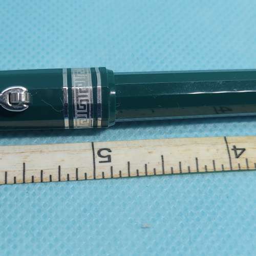 OMAS 75th ANNIVERSARY BALLPOINT PEN GREEN CHROME MADE IN ITALY