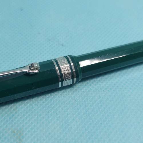 OMAS 75th ANNIVERSARY BALLPOINT PEN GREEN CHROME MADE IN ITALY