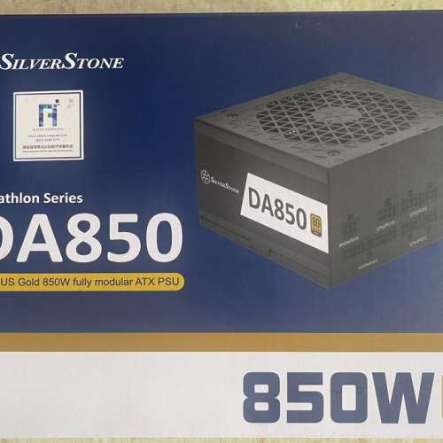 SilverStone 850W 80 Plus Gold Full Modular ATX PSU DA850 Gold