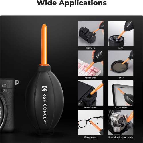 K&F Concept Lens Air Blower, Rubber Bulb Air Pump Dust Blower Cleaner - KF08.045