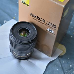 Nikon AF-S Micro 60mm F/2.8G ED