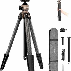 NEEWER LITETRIP LT35 61" Carbon Fiber Travel Tripod 暢行碳纖異型管三腳架含球形...