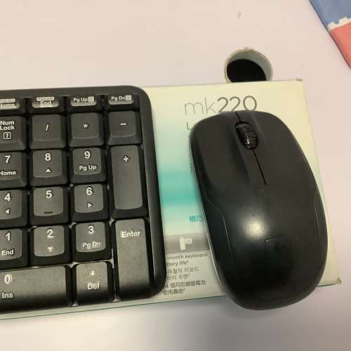 Logitech 羅技 無線滑鼠鍵盤套裝 usb 電腦 滑鼠鍵盤 mk220 computer wireless usb ...