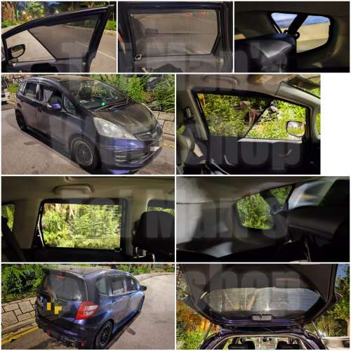 GE6 GE8 JAZZ FIT 全車磁石濾光窗網太陽擋