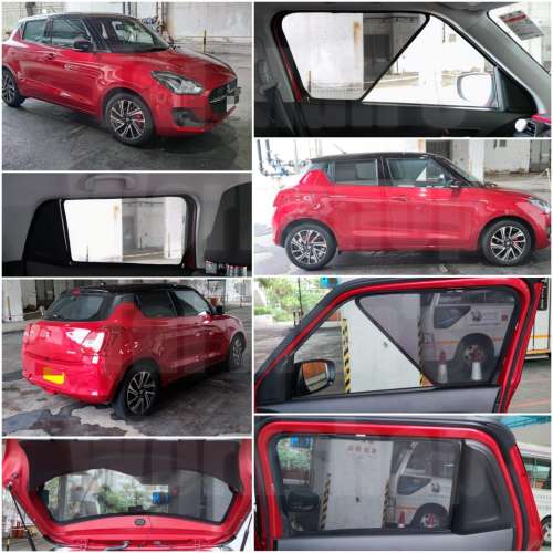 Suzuki Swift 的專車專用濾光窗網太陽擋