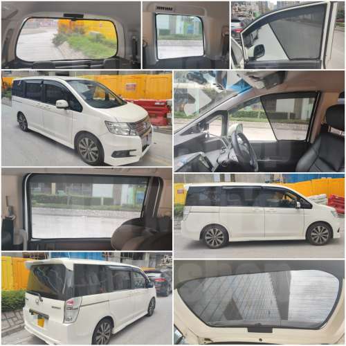 Honda Stepwgn Spada RK1 RK5 的專車專用濾光窗網太陽擋