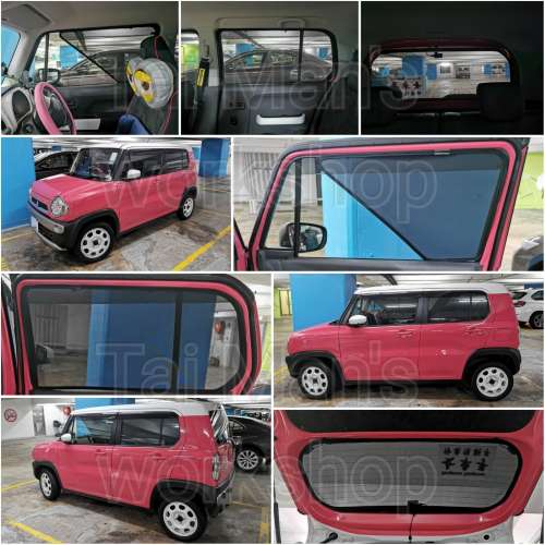 Suzuki Hustler 的專車專用濾光窗網太陽擋