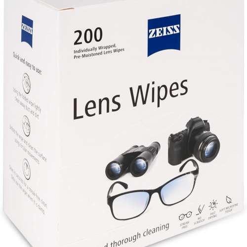 Zeiss Lens Cleaning Wipes  蔡司專業光學擦鏡紙 (200pcs)
