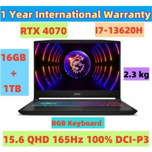 RTX4070 微星MSI 15.6" 2.5K QHD 165Hz i7-13620H 16GB+1TB