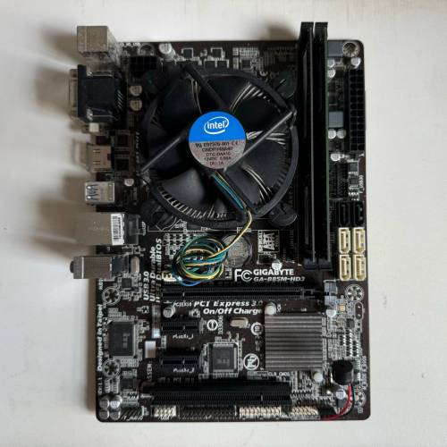 技嘉 B85M-HD3、G1840、12GB