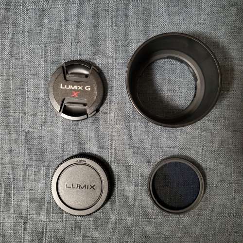 Panasonic Lumix 45-175mm F4-5.6 Power OIS (M43 MFT) + hoods + CPL