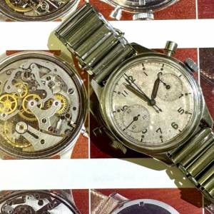 1959 BIRKS Monopusher Chronographs made for the Royal Canadian Air Force (RCAF)