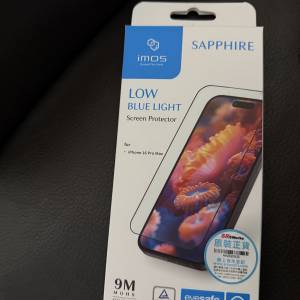 imos Sapphire iPhone 16 Pro Max (6.9") 人造藍寶石玻璃低藍光螢幕保護貼