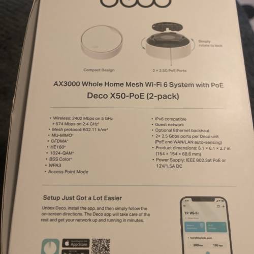 tp-link deco x50-poe (2-pack)